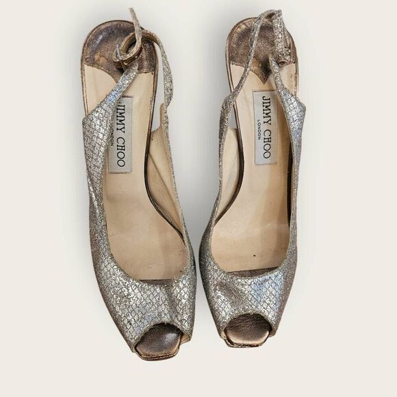 Jimmy Choo Sparkly Heels SZ 9 - Picture 3 of 7